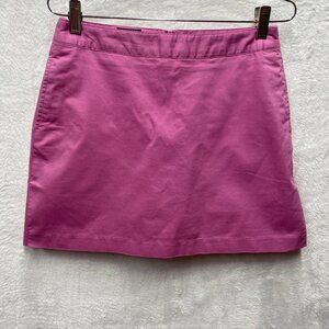Adidas Mini Skirt Skort Womens 2 Pink Cotton Stretch Golf Pickleball Tennis Run